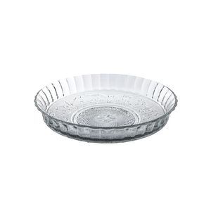 PRATO VIDRO BOLO C/BORDA  - 30 CM