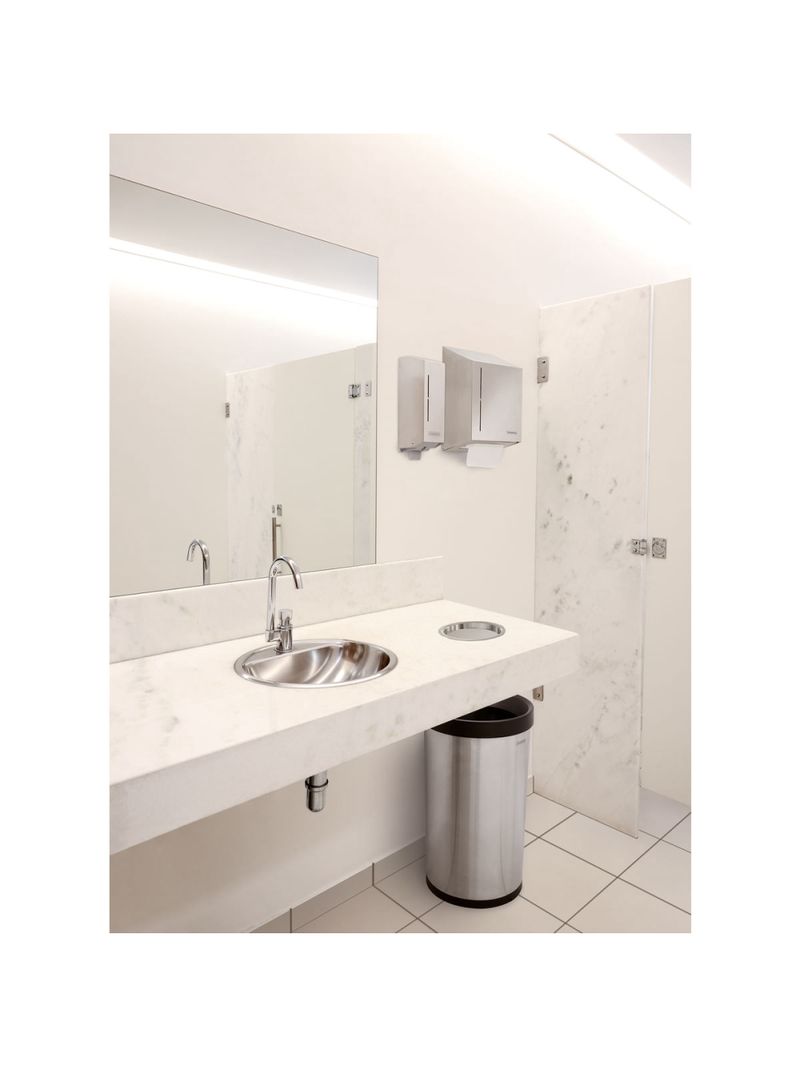 Dispenser para Papel Toalha Tramontina em Aço Inox com Acabamento Scotch Brite