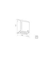 Dispenser para Papel Toalha Tramontina em Aço Inox com Acabamento Scotch Brite