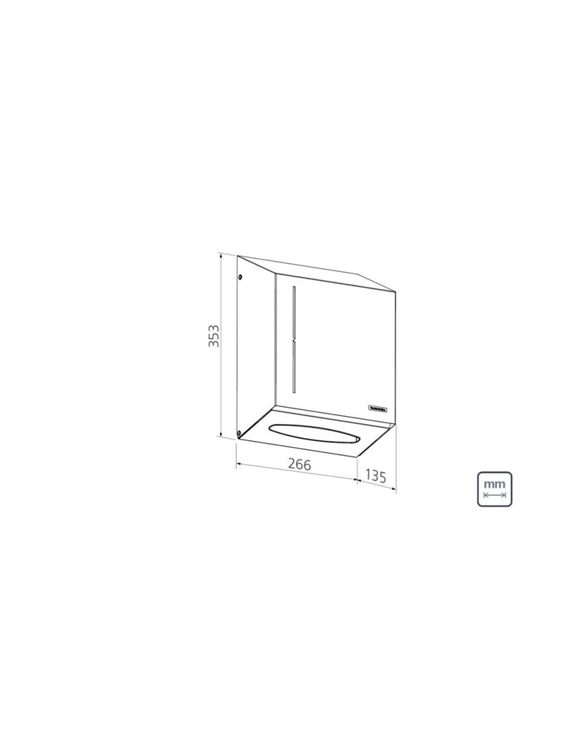 Dispenser para Papel Toalha Tramontina em Aço Inox com Acabamento Scotch Brite