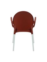 Cadeira Tramontina Grace Empilhável Terracota em Polipropileno Pés Alumínio