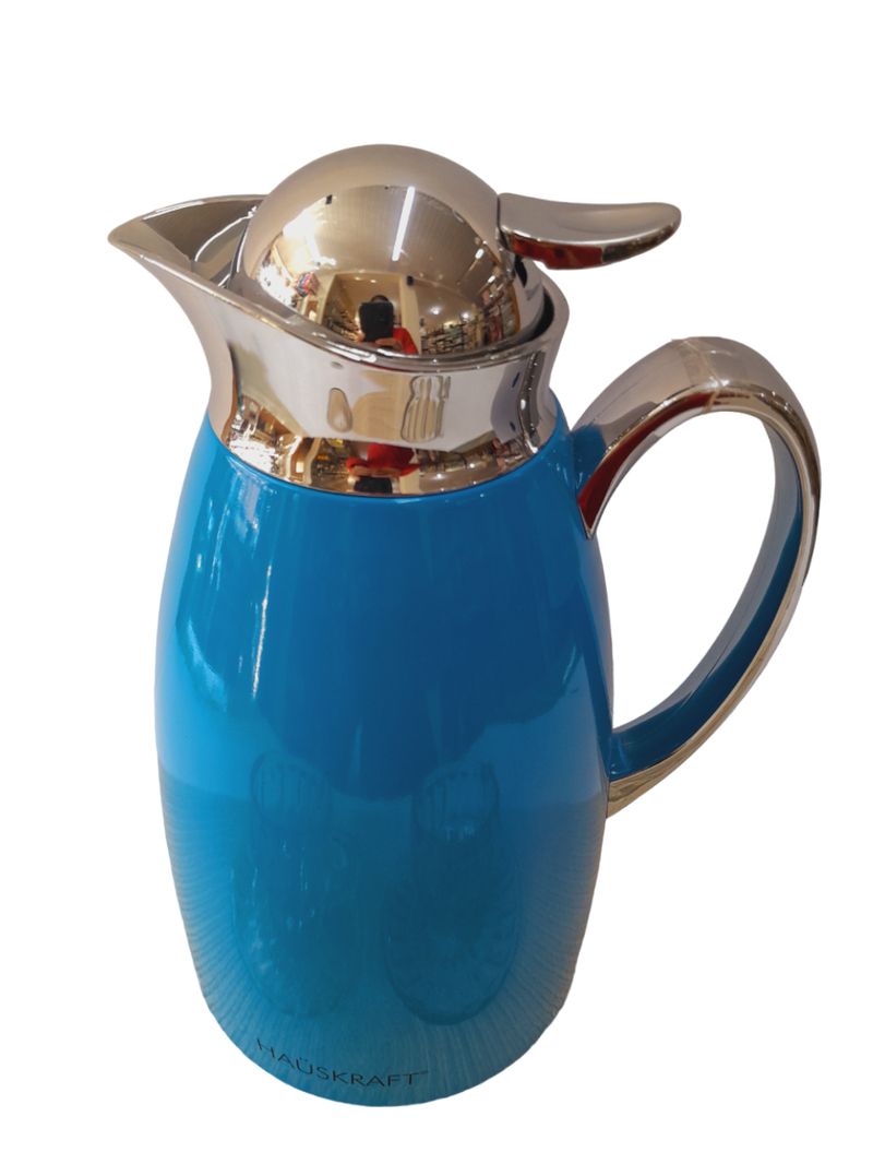 Garrafa Térmica Azul Elegance Chá e café 1 litro Hauskraft