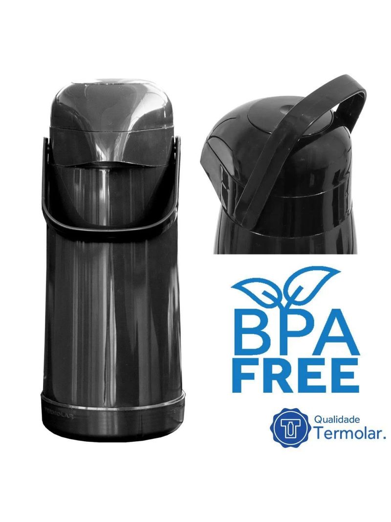 GARRAFA TERMICA MAGIC PUMP 500ML PRETA