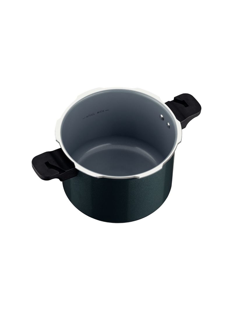 Panela de Pressão Tramontina Torino 4,5 Litros 20 cm Verde em Alumínio com Revestimento Cerâmico Fundo de Indução