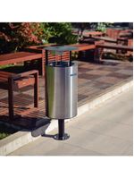 Lixeira Tramontina Messina 65 Litros em Aço Inox Acetinado