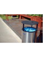 Lixeira Tramontina Messina 65 Litros em Aço Inox Acetinado