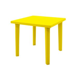 Mesa Tramontina Sancho 80 x 80 cm em Polipropileno Amarelo Basic