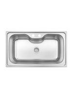 Cuba de Sobrepor Tramontina Morgana Maxi 86x50 cm em Aço Inox Acetinado com Válvula OUTLET 94900476