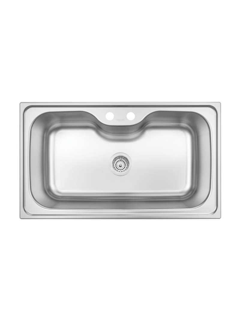 Cuba de Sobrepor Tramontina Morgana Maxi 86x50 cm em Aço Inox Acetinado com Válvula OUTLET 94900476
