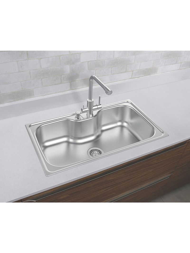 Cuba de Sobrepor Tramontina Morgana Maxi 86x50 cm em Aço Inox Acetinado com Válvula OUTLET 94900476