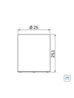 Lixeira Tramontina Ravena 12 Litros Aço Inox Polido Sem Tampa