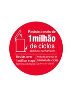Lixeira com Pedal Tramontina Brasil Plus 30 Litros em Aço Inox Acetinado