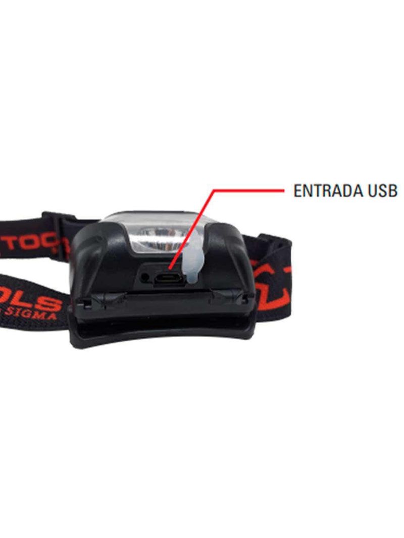 Lanterna de Cabeça 5W Led Recarregável SGT-8510 SIGMA
