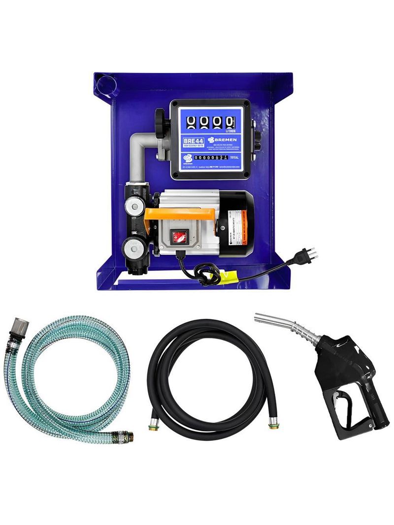 Bomba Elétrica para Óleo Diesel c/ Medidor e Bico Automático 8790 BREMEN
