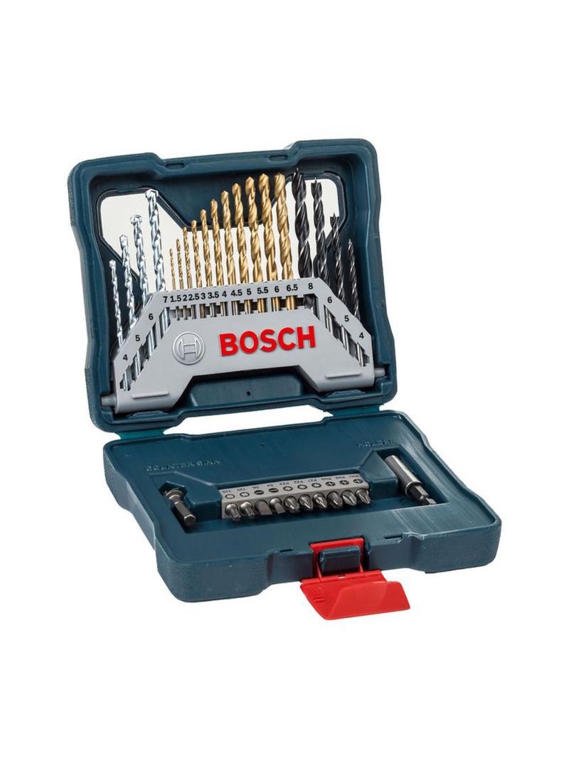 Estojo de Brocas e Pontas com 30 Peças X-Line Titânio BOSCH