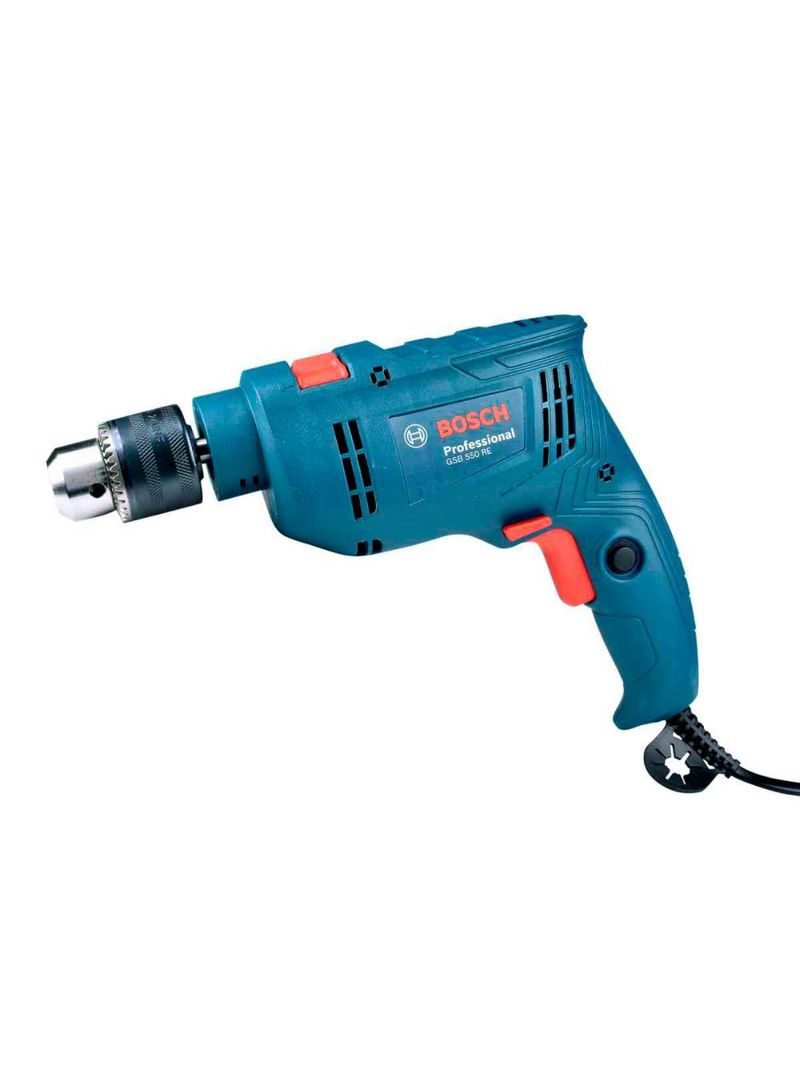 Furadeira de Impacto 1/2 POL 550W GSB550 RE com Reversão e Kit 14 Brocas BOSCH