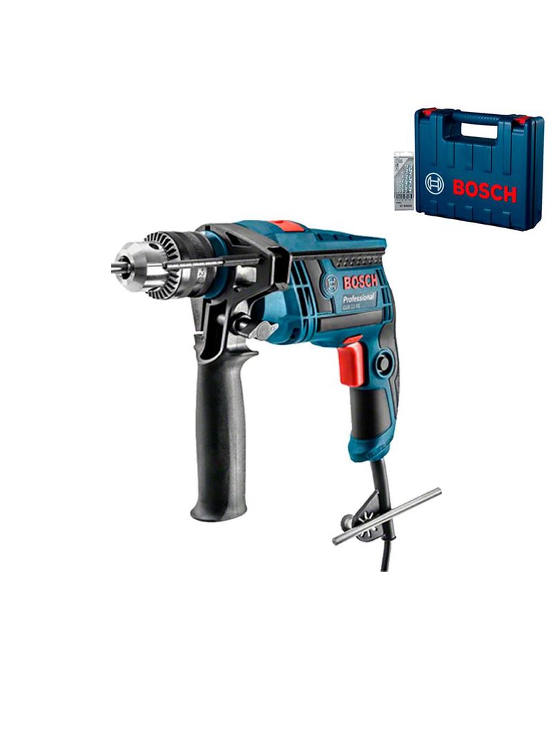 Furadeira Impacto 1/2POL 750W GSB13RE com Maleta + Kit com 5 Brocas