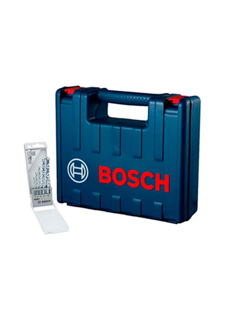 Furadeira Impacto 1/2POL 750W GSB13RE com Maleta + Kit com 5 Brocas