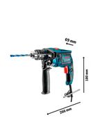 Furadeira Impacto 1/2POL 750W GSB13RE com Maleta + Kit com 5 Brocas