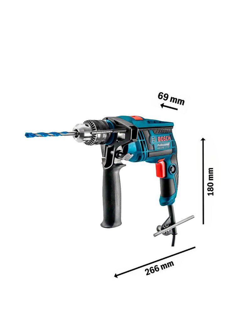 Furadeira Impacto 1/2POL 750W GSB13RE com Maleta + Kit com 5 Brocas