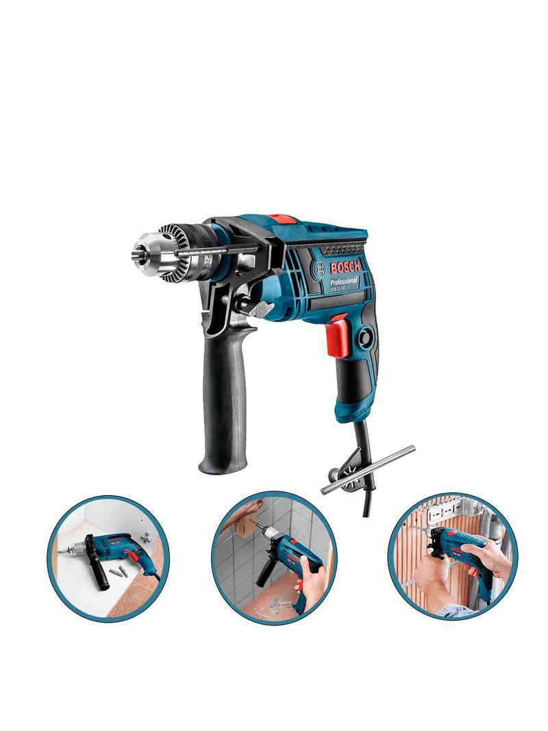 Furadeira Impacto 1/2POL 750W GSB13RE com Maleta + Kit com 5 Brocas