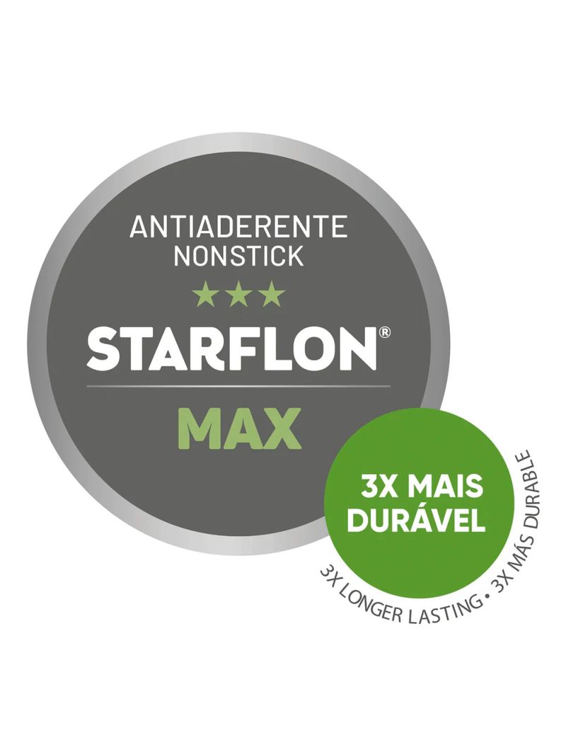 Jogo de Panelas Tramontina Turim 5 Peças em Alumínio Antiaderente Starflon Max Cinza