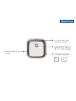 Cuba Tramontina Aria Maxi 40 BS Prime em Aço Inox Acetinado 40 x 40 x 20 cm com Válvula e Escape