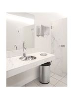 Lixeira Tramontina Molise Aço Inox Acetinado sem Tampa 50 Litros