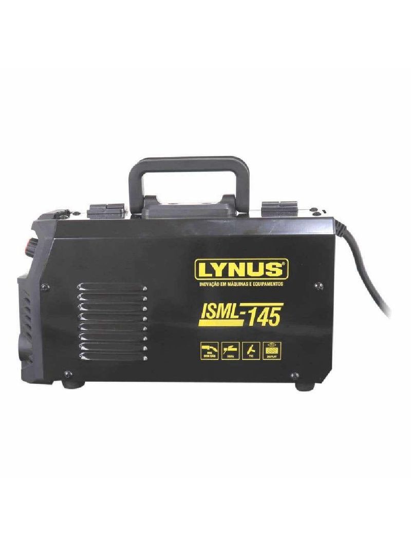 Máquina de Solda Inversora Multiprocessos 120A MIG MMA TIG Bivolt ISML 145 LYNUS-Bivolt