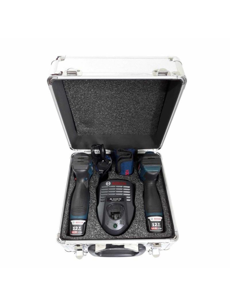 Kit Combo Furadeira GSR 120-LI + Chave de Impacto GDR 120-LI + Estojo Brocas X-Line 30 Peças BOSCH