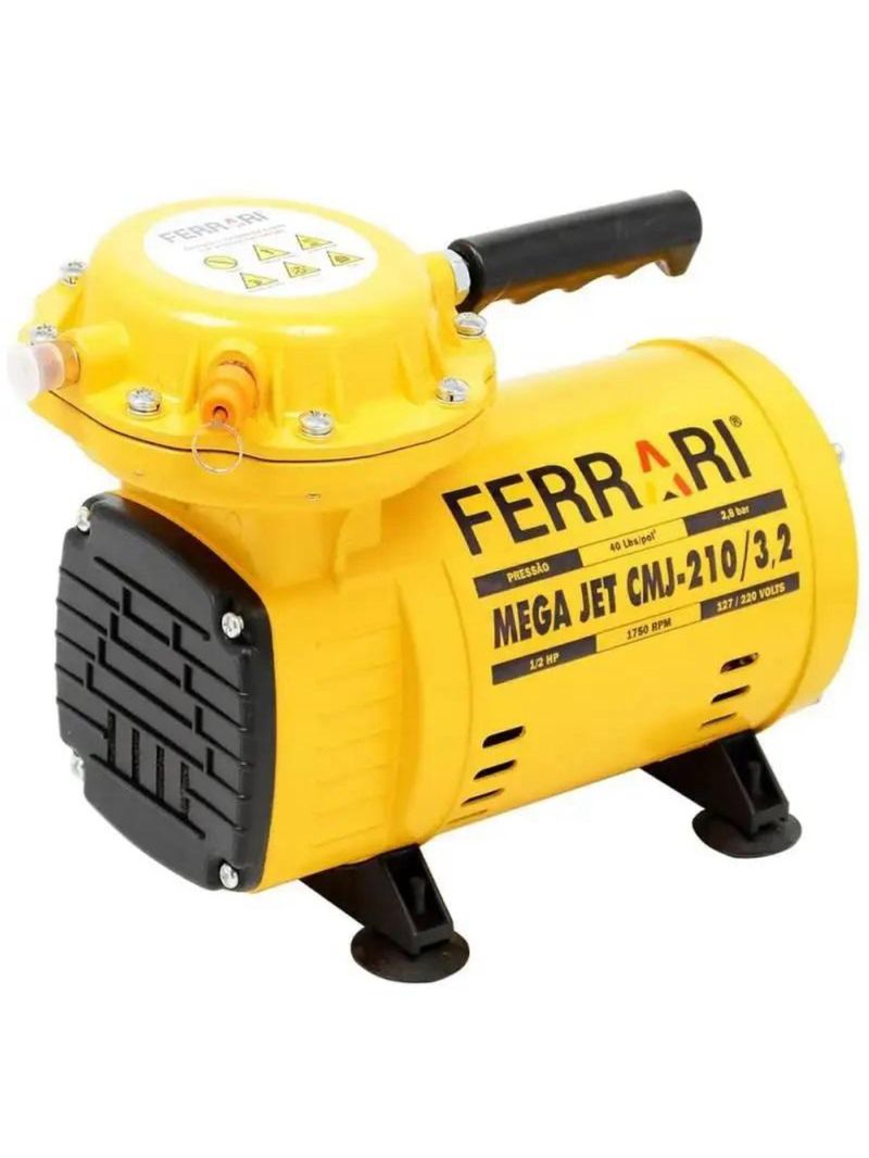 Compressor Ar Direto 1/2 Hp C/ Kit Cmj-210 Bivolt Ferrari