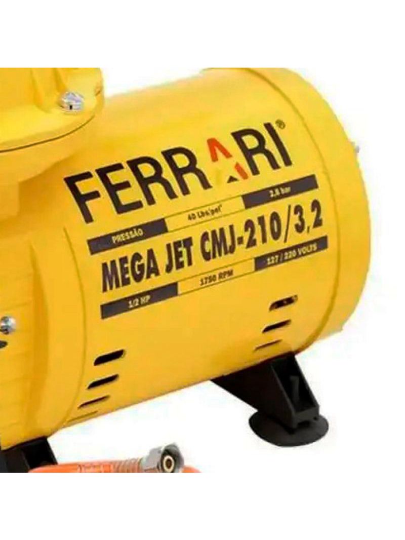 Compressor Ar Direto 1/2 Hp C/ Kit Cmj-210 Bivolt Ferrari