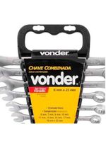 Chave Combinada Jogo de 6 a 22 MM c/ 10 Peças Cromo Vanadium VONDER
