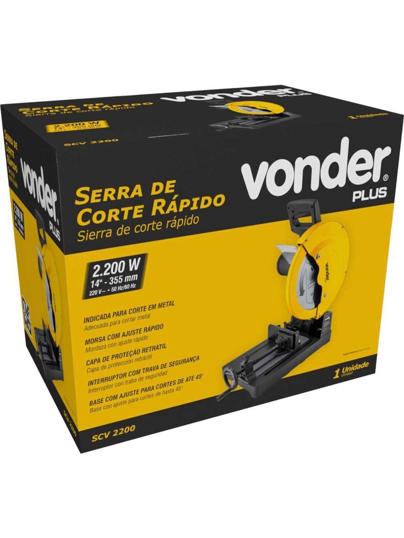 Serra Rápida Policorte 14 POL 2000W SCV2200 VONDER