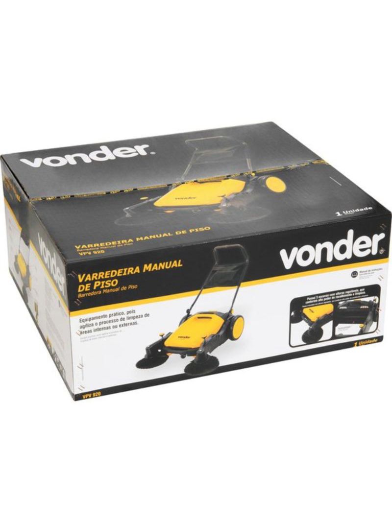 Varredeira Manual com Escova Dupla VPV 920 VONDER