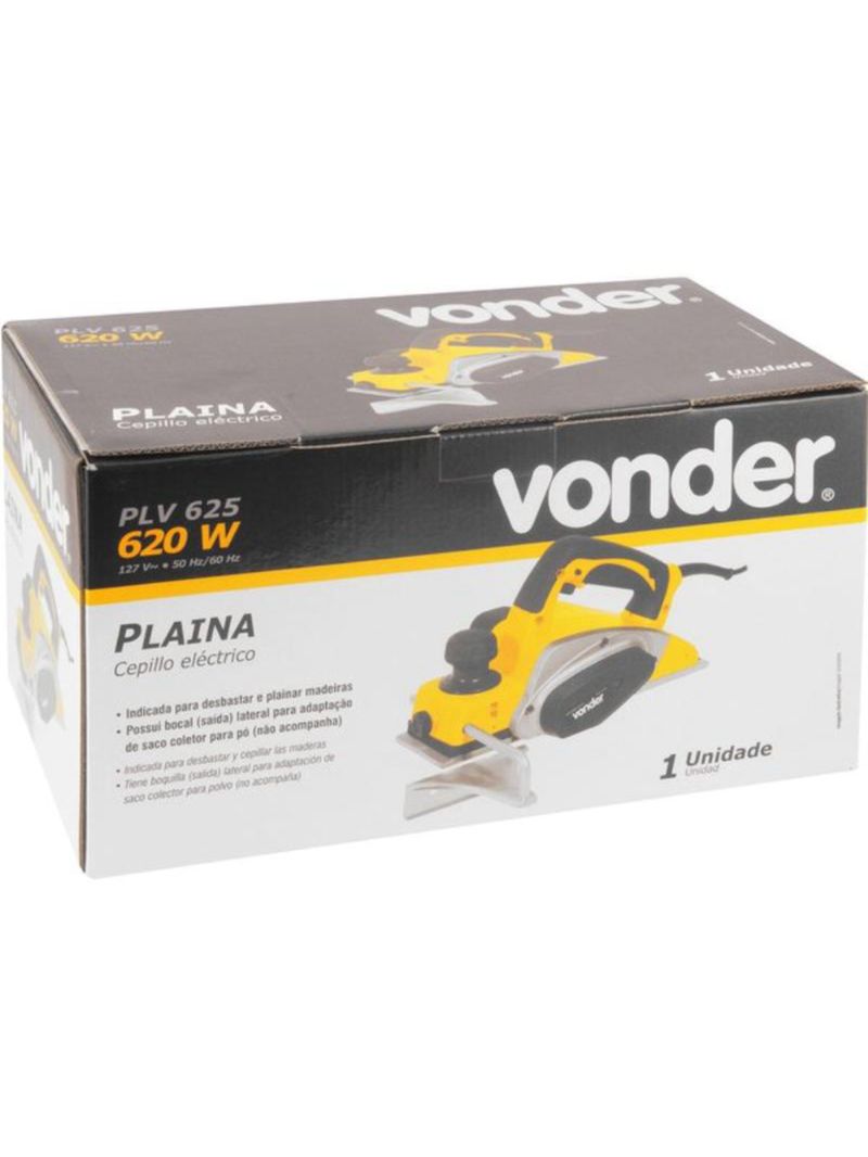 Plaina Elétrica 620W PLV 625 VONDER