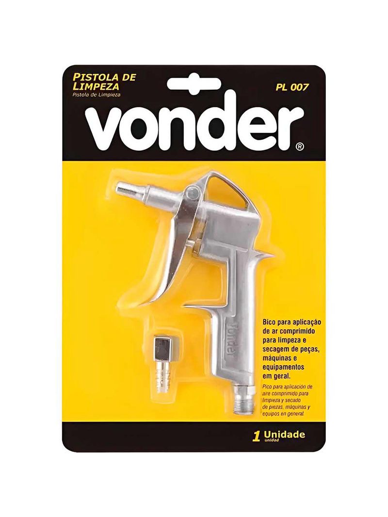 Pistola de Ar de Metal para Limpeza VD 7 Curta VONDER
