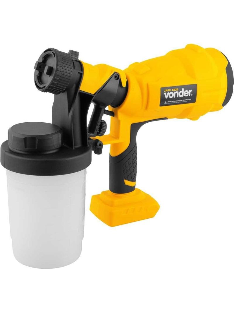 Pistola de Pintura à Bateria 18v sem Bateria e Carregador VONDER