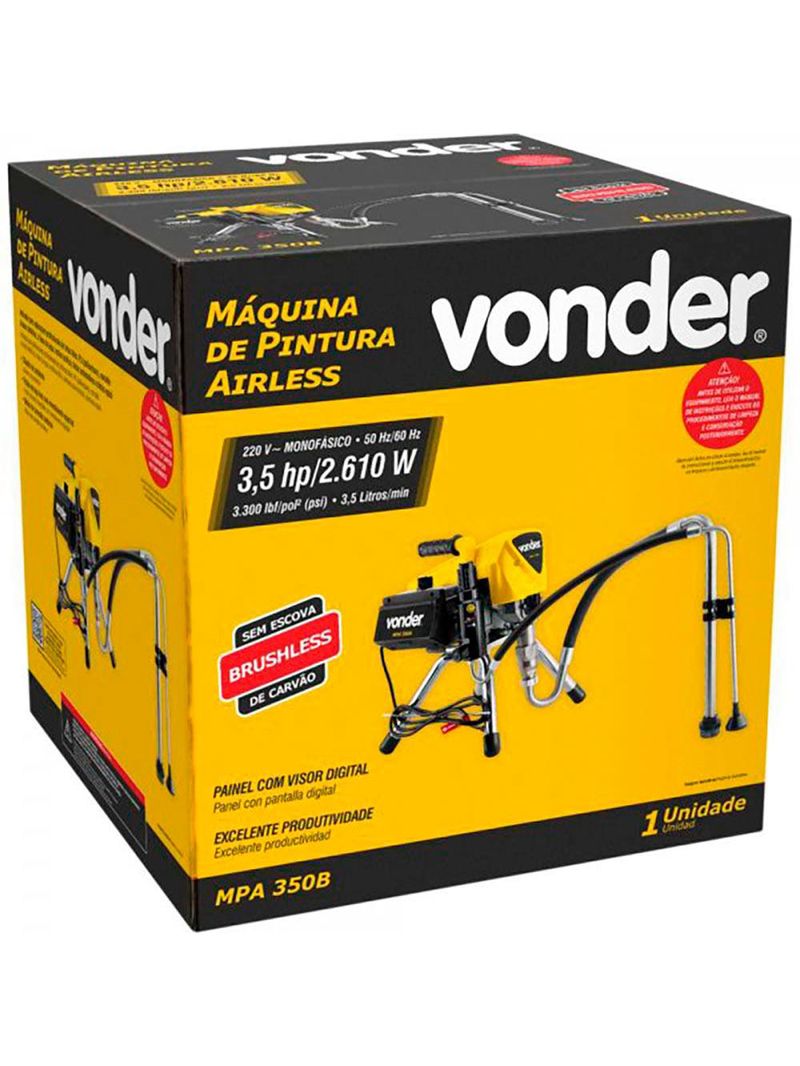 Máquina de Pintura Airless 3,5 HP MPA 350B 220V VONDER