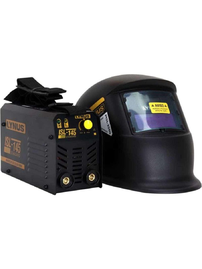 Máquina Solda Inversora 100A 220v Kisl 145 Máscara Solda LYNUS-220V