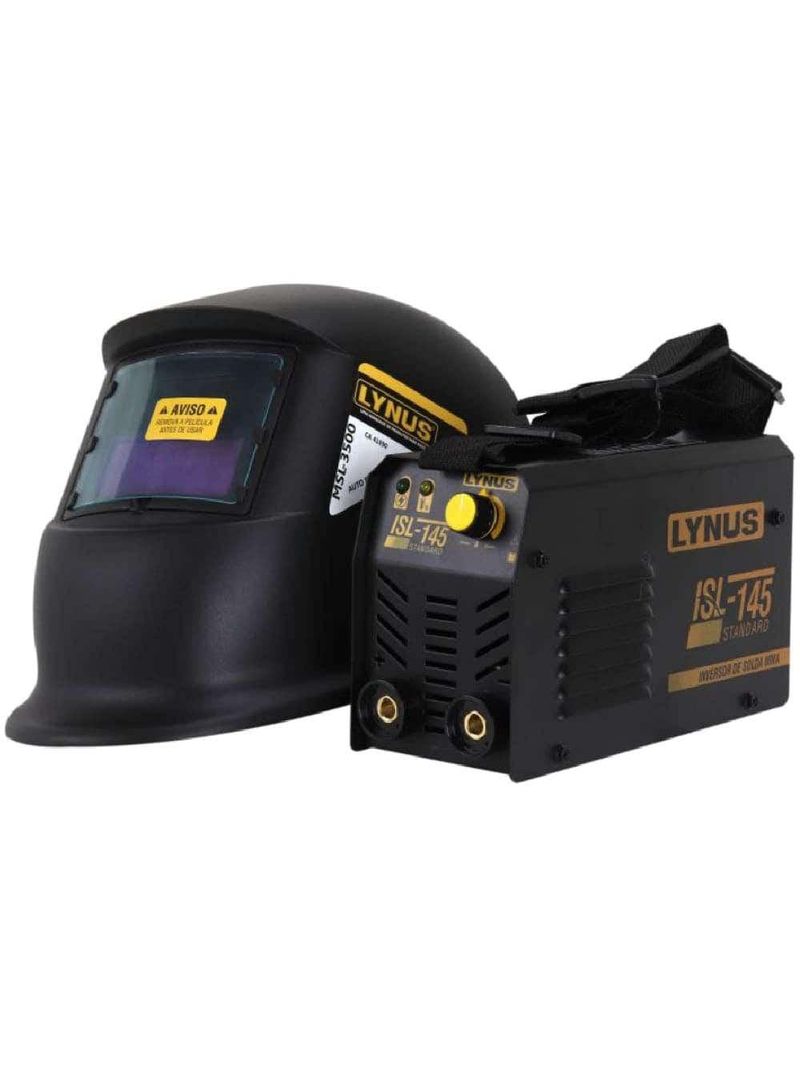 Máquina Solda Inversora 100A 220v Kisl 145 Máscara Solda LYNUS-220V