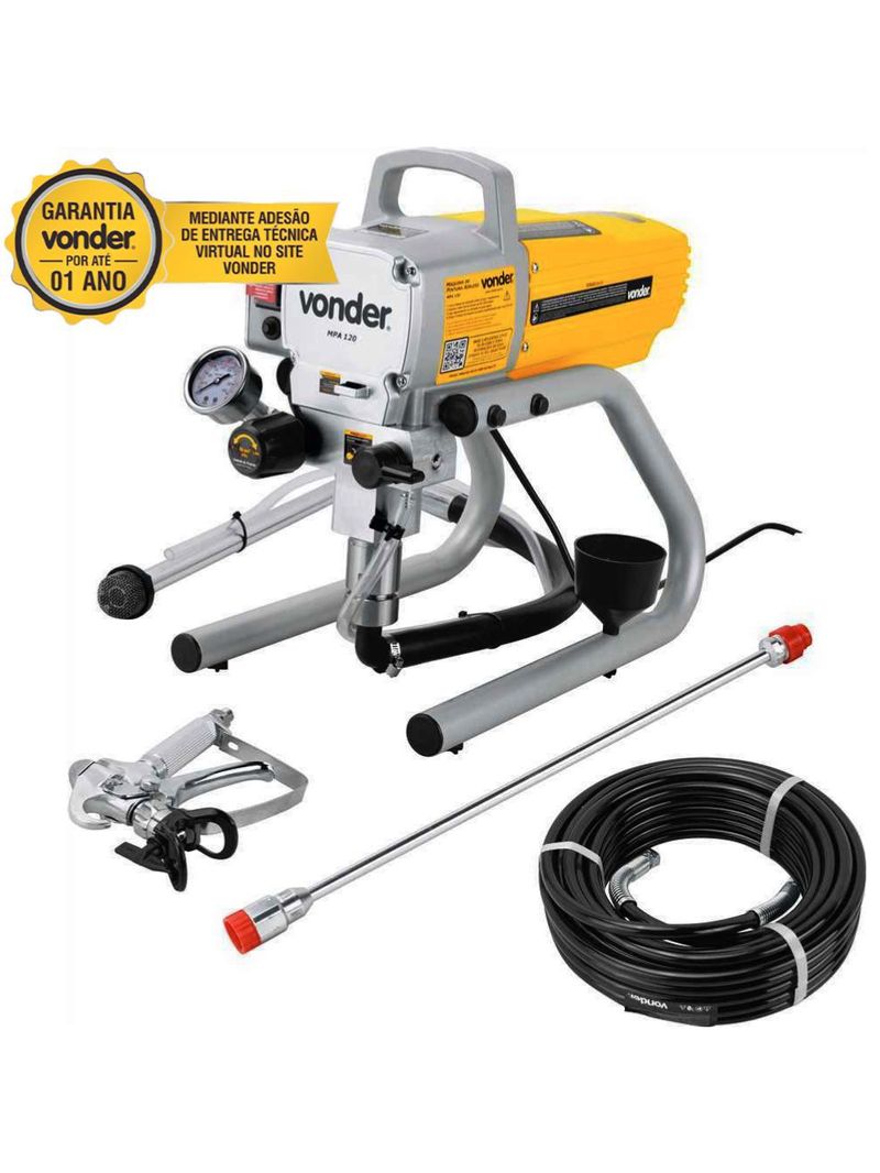 Máquina De Pintura Airless 1,2hp Mpa 120 Vonder 220v - 110V