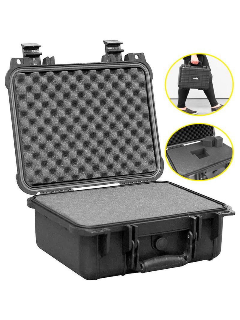 Maleta Plástica Para Ferramentas Anti Impacto Preta MAI345 VONDER