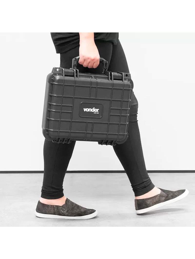 Maleta Plástica Para Ferramentas Anti Impacto Preta MAI345 VONDER