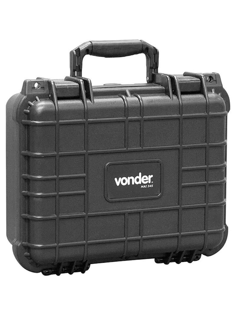 Maleta Plástica Para Ferramentas Anti Impacto Preta MAI345 VONDER