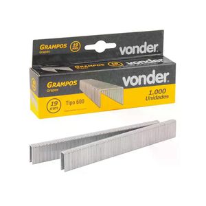 Grampo para Grampeador Pinador 19MM GPE 916 com 1000 Peças VONDER