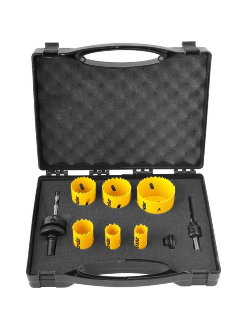 Jogo de Serras Copo Bimetal em Aço Rápido com 9 Peças SCV 200 VONDER