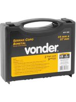 Jogo de Serras Copo Bimetal em Aço Rápido com 9 Peças SCV 200 VONDER