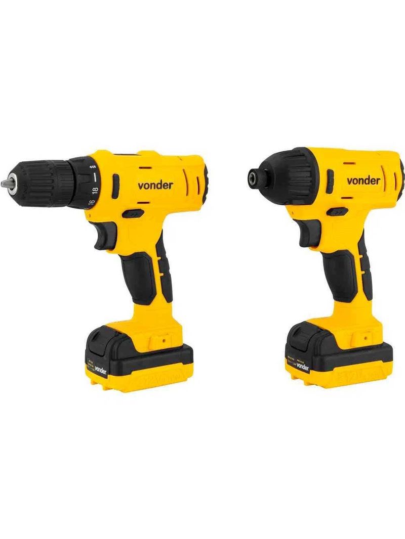 Kit Parafusadeira/Furadeira Impacto 12V Bivolt VONDER-Bivolt