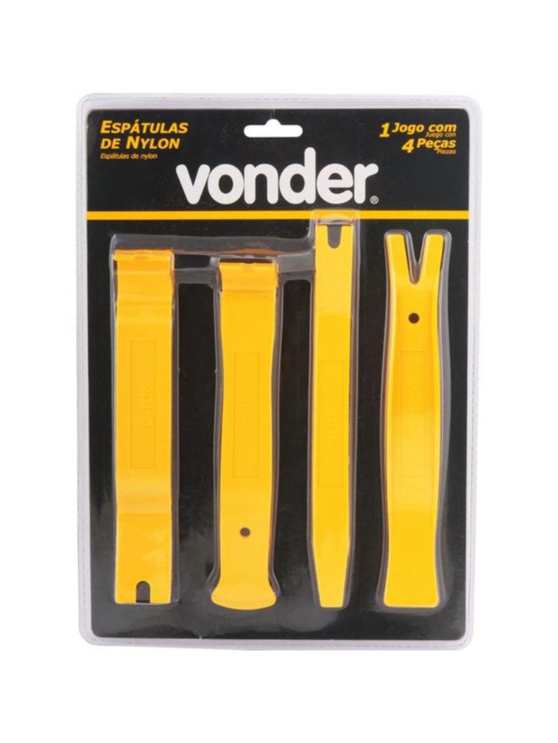 Jogo de Espátulas de Nylon com 4 Peças VONDER